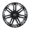 Set 4 20" Moto Metal MO978 Razor 20x9 8x6.5 Satin Black Machined Wheels 18mm Rim Offroad Truck Rims