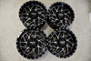 Set 4 Moto Metal MO985 Breakout 20x12 6x5.5 Black Machined Wheels 20" -44mm