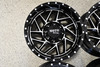 Set 4 Moto Metal MO985 Breakout 20x12 6x5.5 Black Machined Wheels 20" -44mm