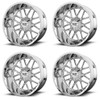 Set 4 Moto Metal MO986 Siege 22x10 6x135 6x5.5 Chrome Wheels 22" -18mm Rims