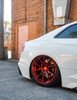 Set 4 Niche Mono T113 Kanan 20x9.5 5x120 Brushed Candy Red Wheels 20" 23mm Rims