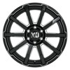 XD XD847 Outbreak 20x10 6x135 Gloss Black Milled Wheel 20" 12mm Rim