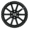 Set 4 XD XD847 Outbreak 20x10 6x135 Gloss Black Milled Wheels 20" 12mm Rims
