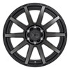 XD XD847 Outbreak 20x10 5x5.5 Satin Black With Gray Tint Wheel 20" 12mm Rim