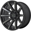 Set 4 XD XD847 Outbreak 20x10 5x5.5 Satin Black With Gray Tint Wheels 20" 12mm