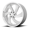 20" US Mag U134 Desperado 20x8 6x5.5 Silver Brushed Milled Left Wheel 1mm Rim