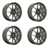 Set 4 Niche Mono T111 Kanan 20x10 5x120 Brushed Candy Smoke Wheels 20" 25mm Rims