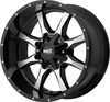 20" Moto Metal MO970 Gloss Black Machined Face Wheel 5X5.5/150 -18mm Rim