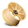 Set 4 Motegi MR154 Battle 17x8 5x4.5 Gold Wheels 17" 43mm Rims