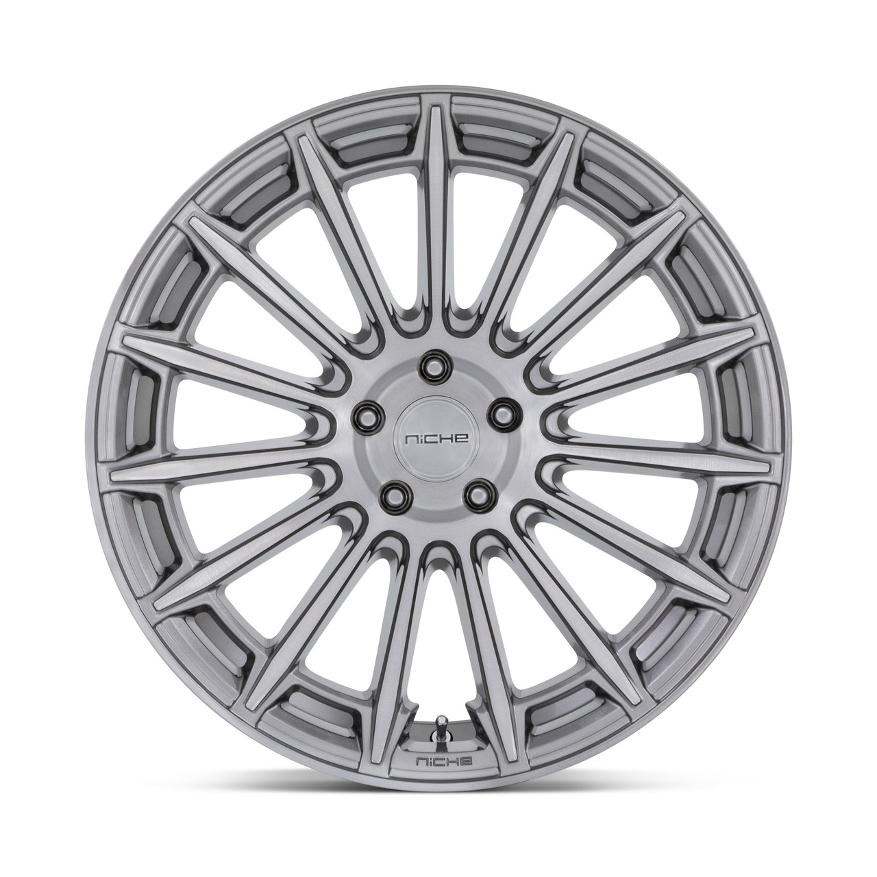 Set 4 Niche M276 Amalfi 20x9 5x120 Platinum Wheels 20" 18mm Rims