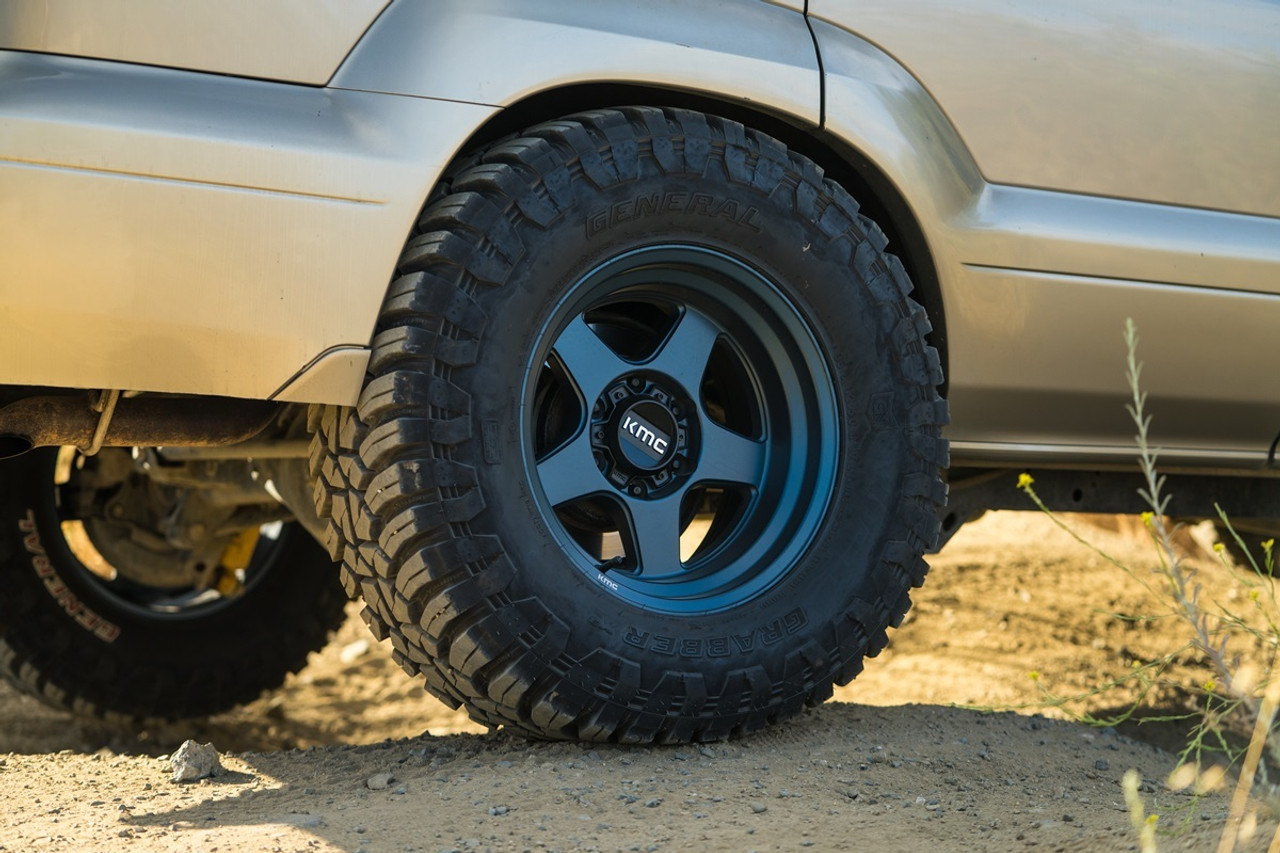 KMC KM728 Lobo 17x9 6x5.5 Metallic Blue Wheel 17" -38mm Rim