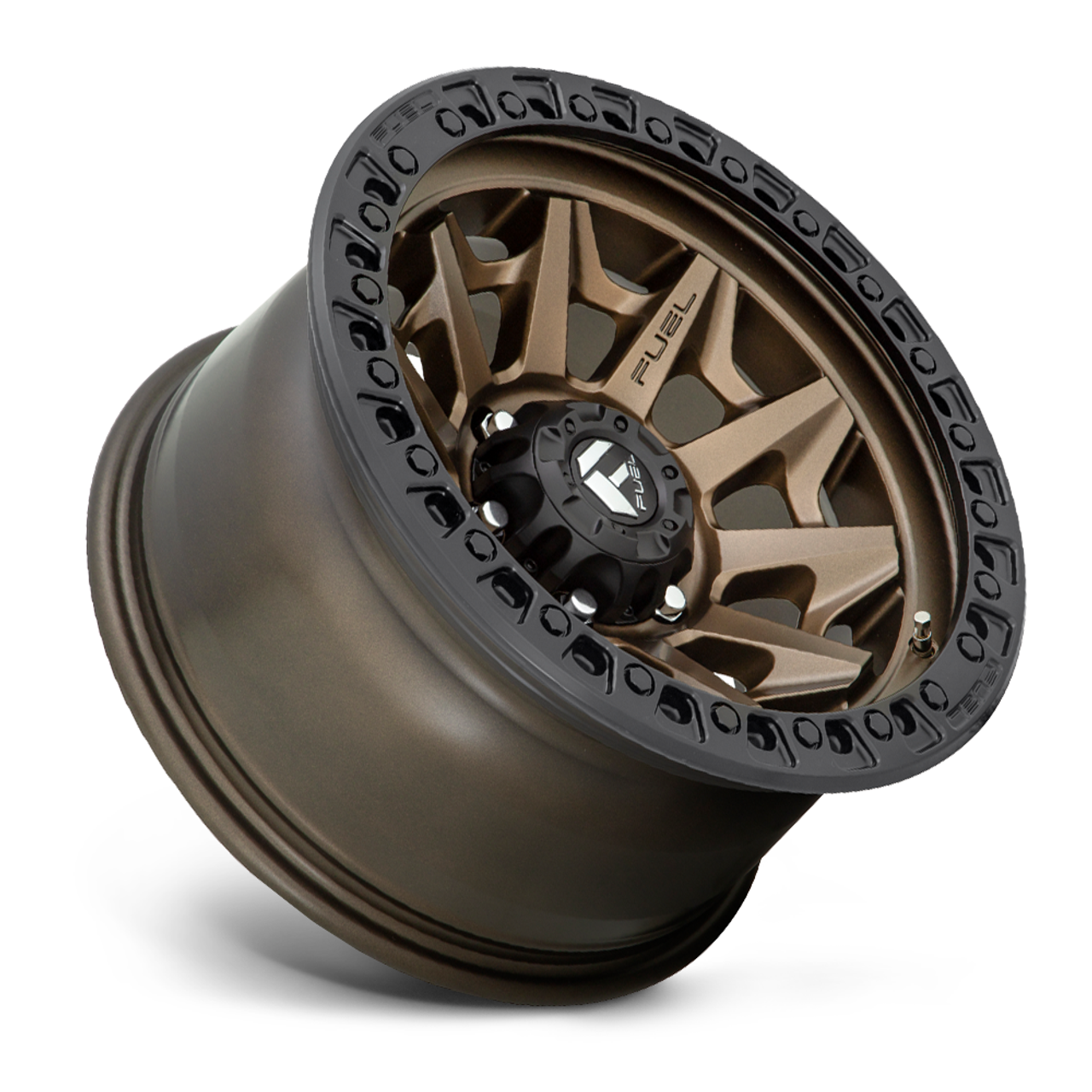 Set 4 18" Fuel D696 Covert 18x9 8x6.5 1mm Bronze Black Bead Ring Truck Wheels