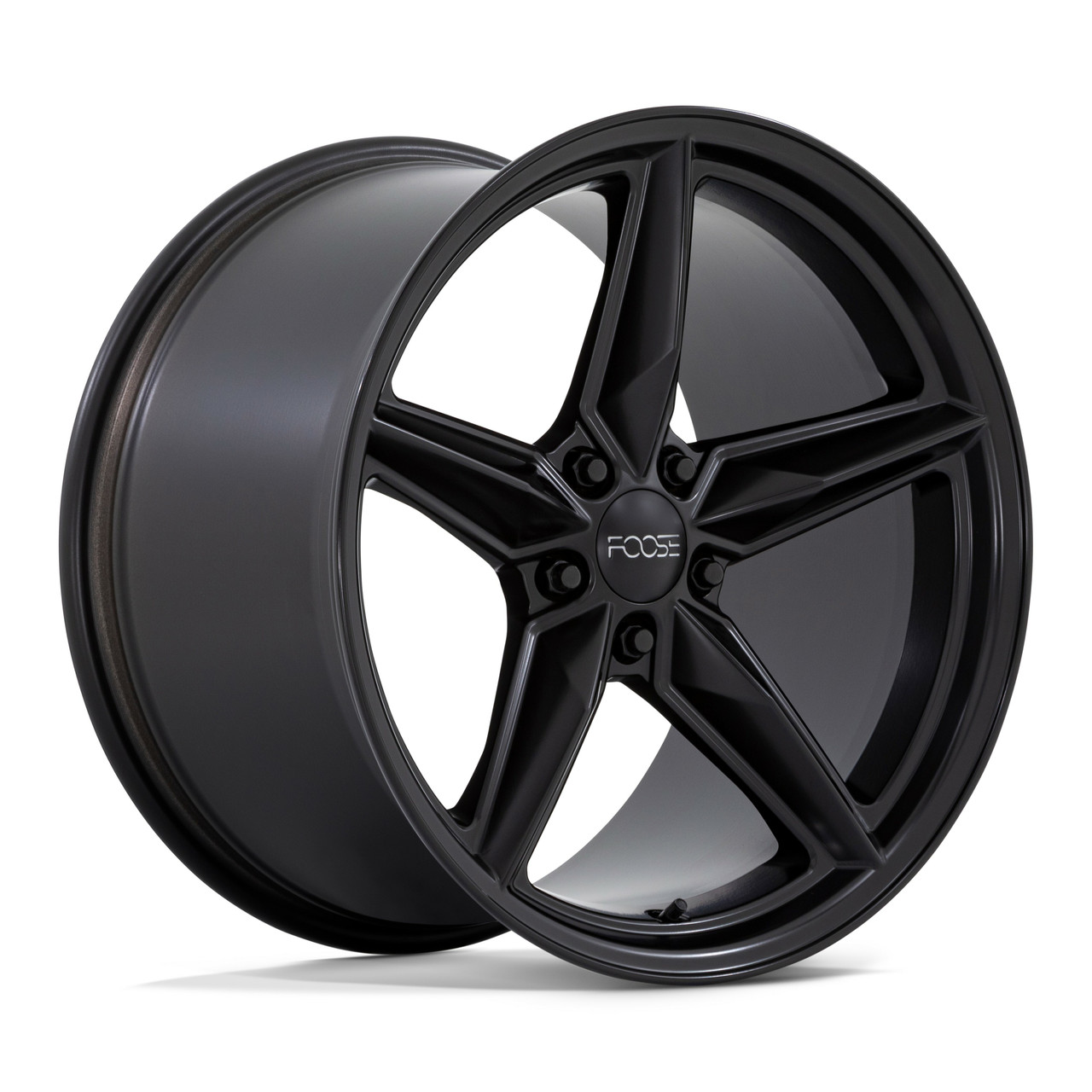 Set 4 19" Foose F175 CF8 19x11 5x4.5 Matte Black Wheels 50mm Rims