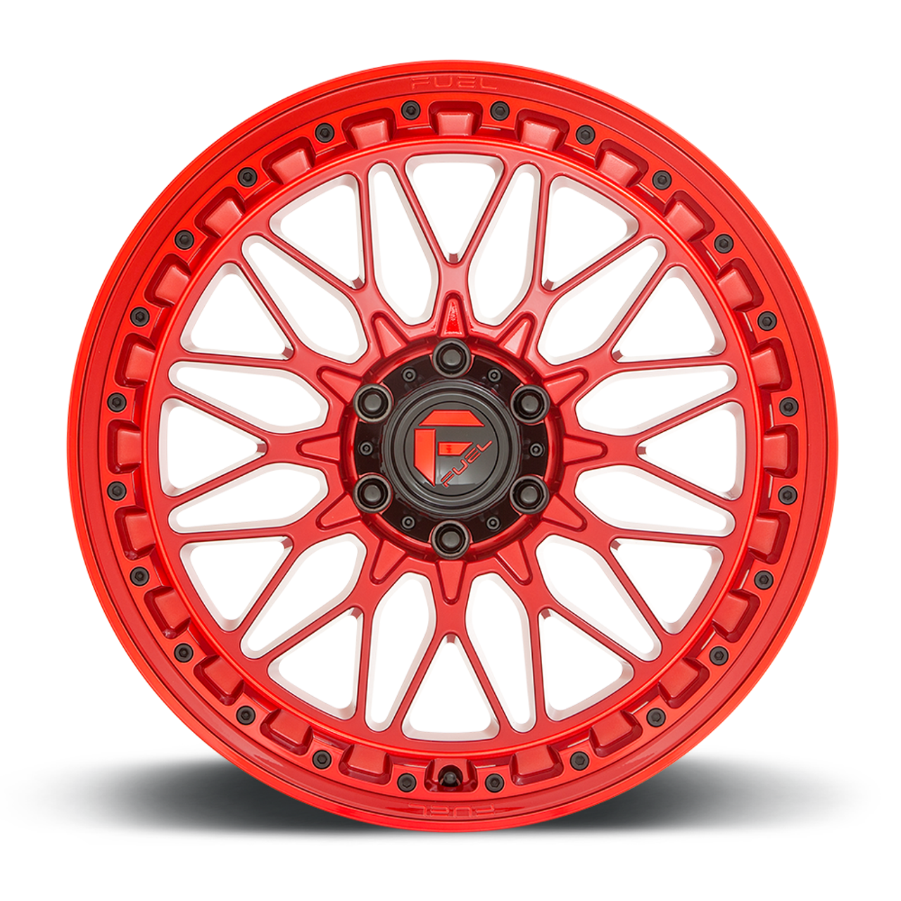 Fuel 1PC D758 Trigger 17x9 6x5.5 Candy Red Wheel 17" -12mm Rim