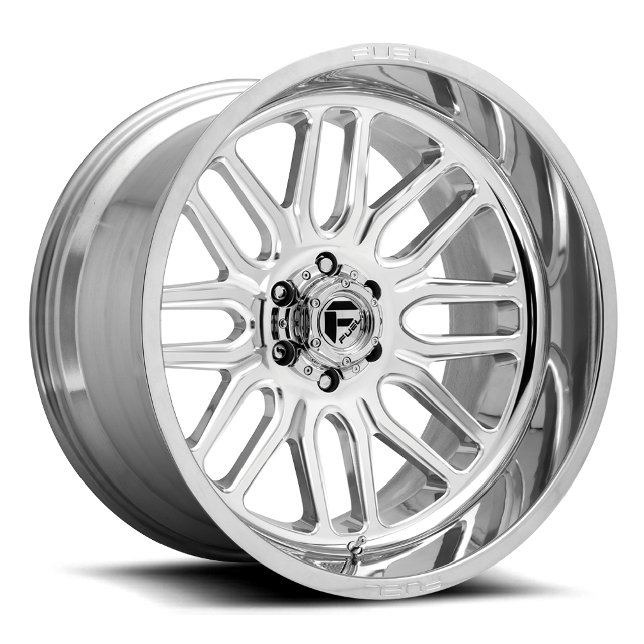 Set of 4 Fuel Ignite D721 22x12 8x180 -43mm High Luster Polished Lifted Wheels