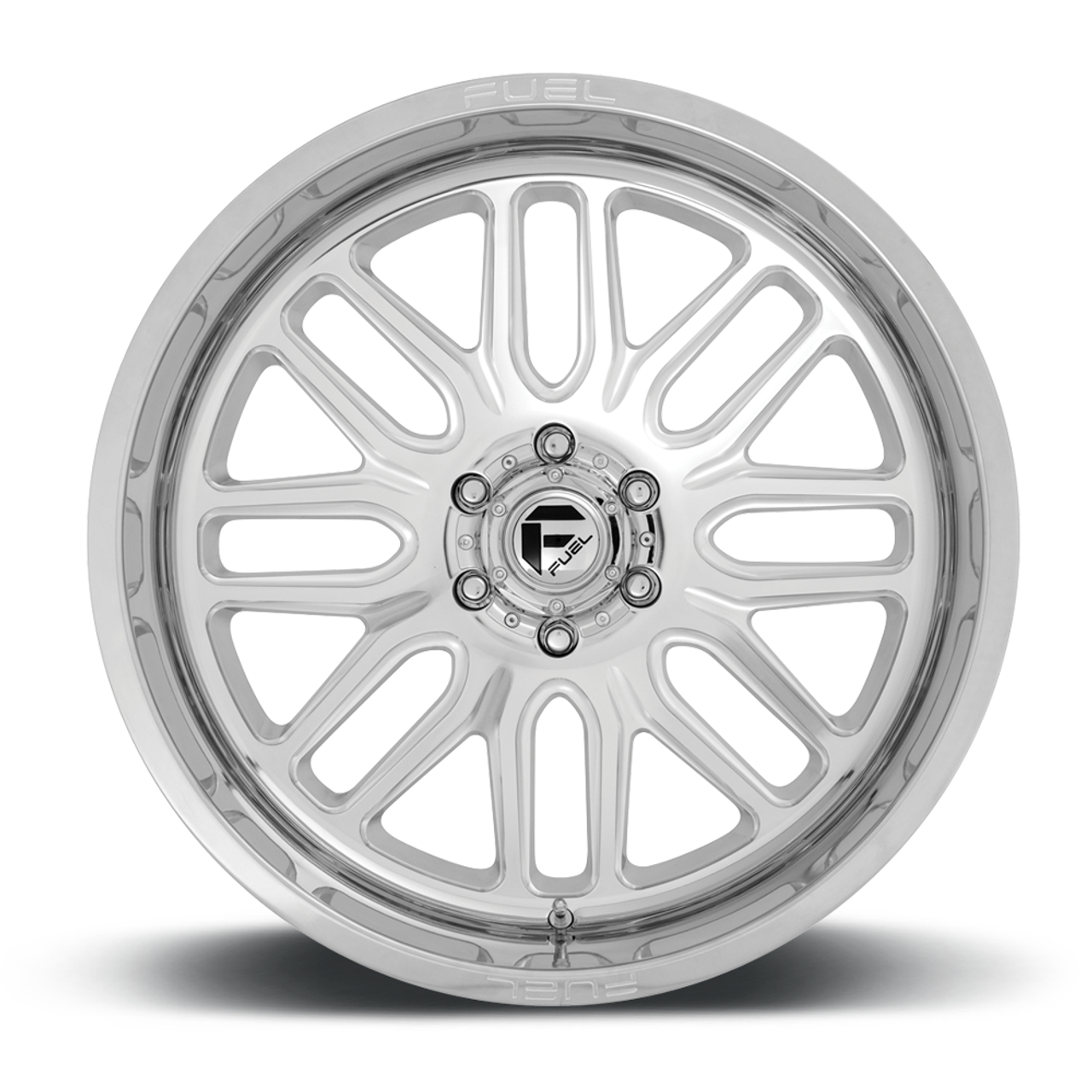 Set of 4 Fuel Ignite D721 22x12 8x180 -43mm High Luster Polished Lifted Wheels