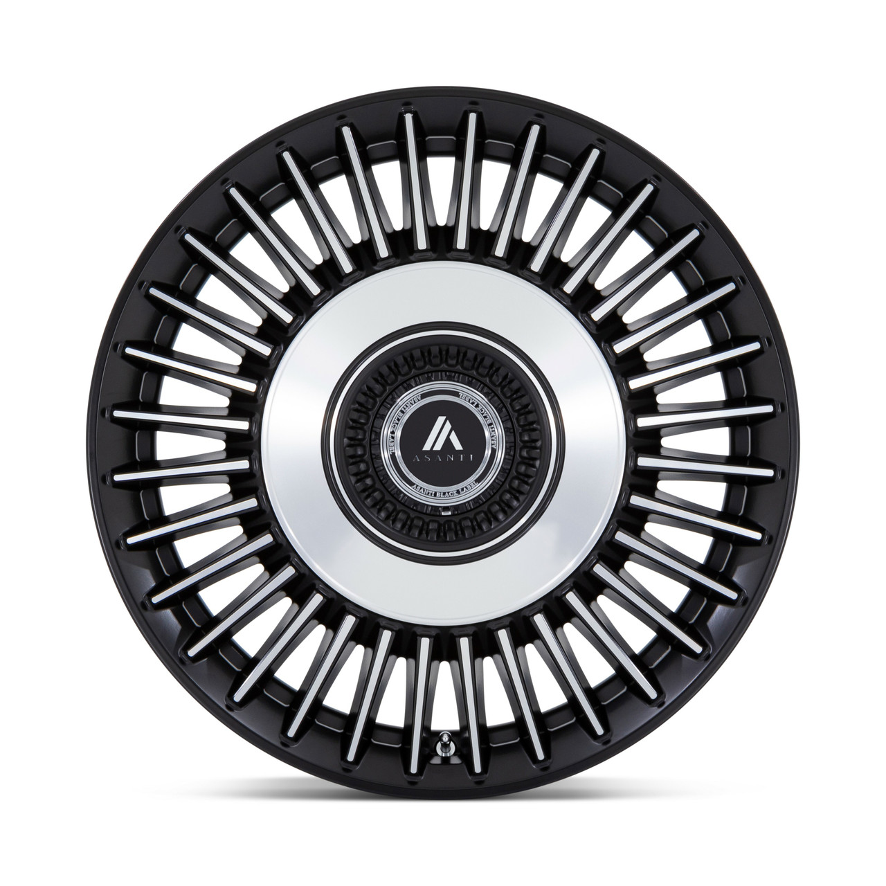 Asanti Black ABL-40 Tiara 20x9 5x115 5x120 Satin Black Machined Wheel 20" 15mm