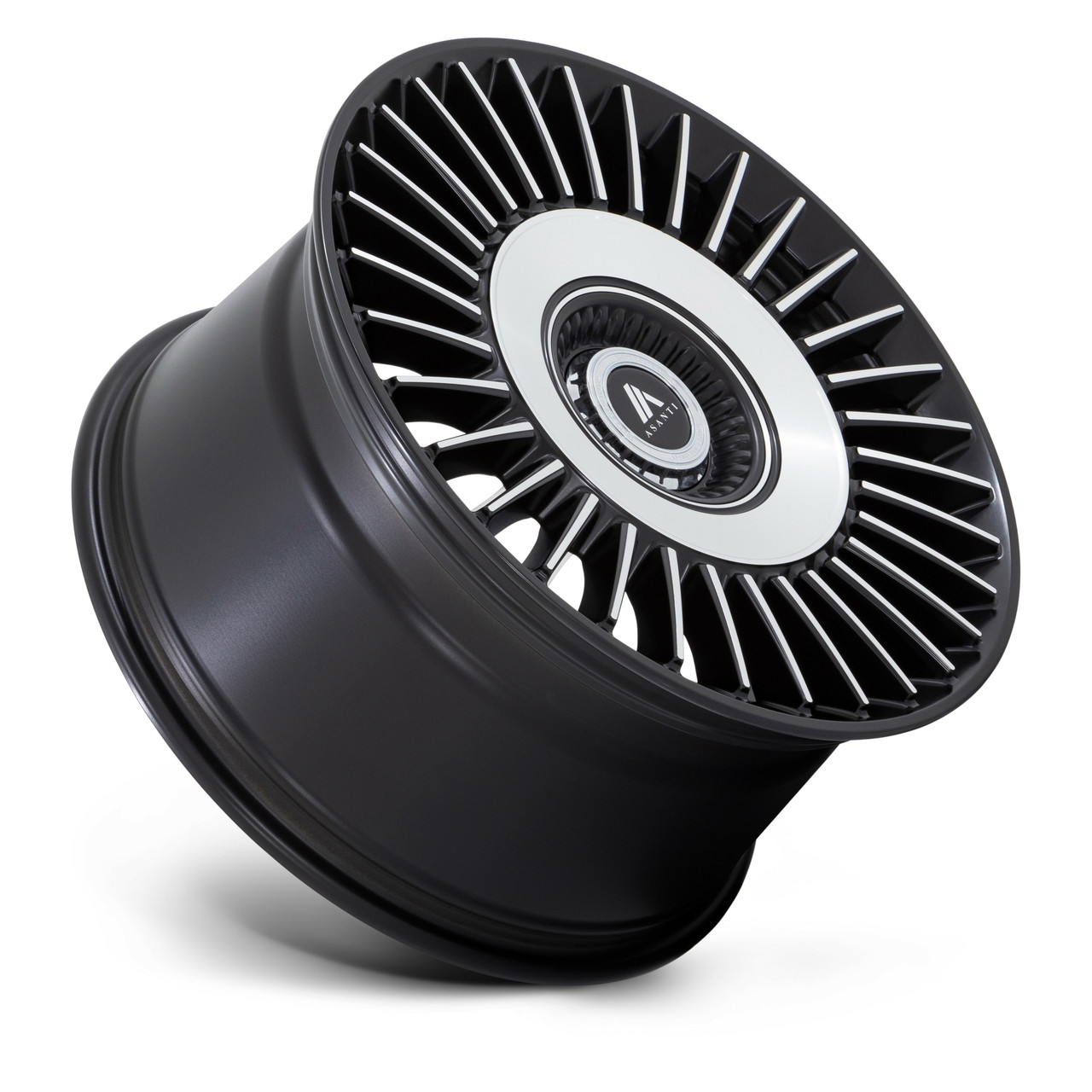 Set 4 Asanti Black ABL-40 Tiara 20x9 5x112 5x120 Black Machine Wheels 20" 27mm