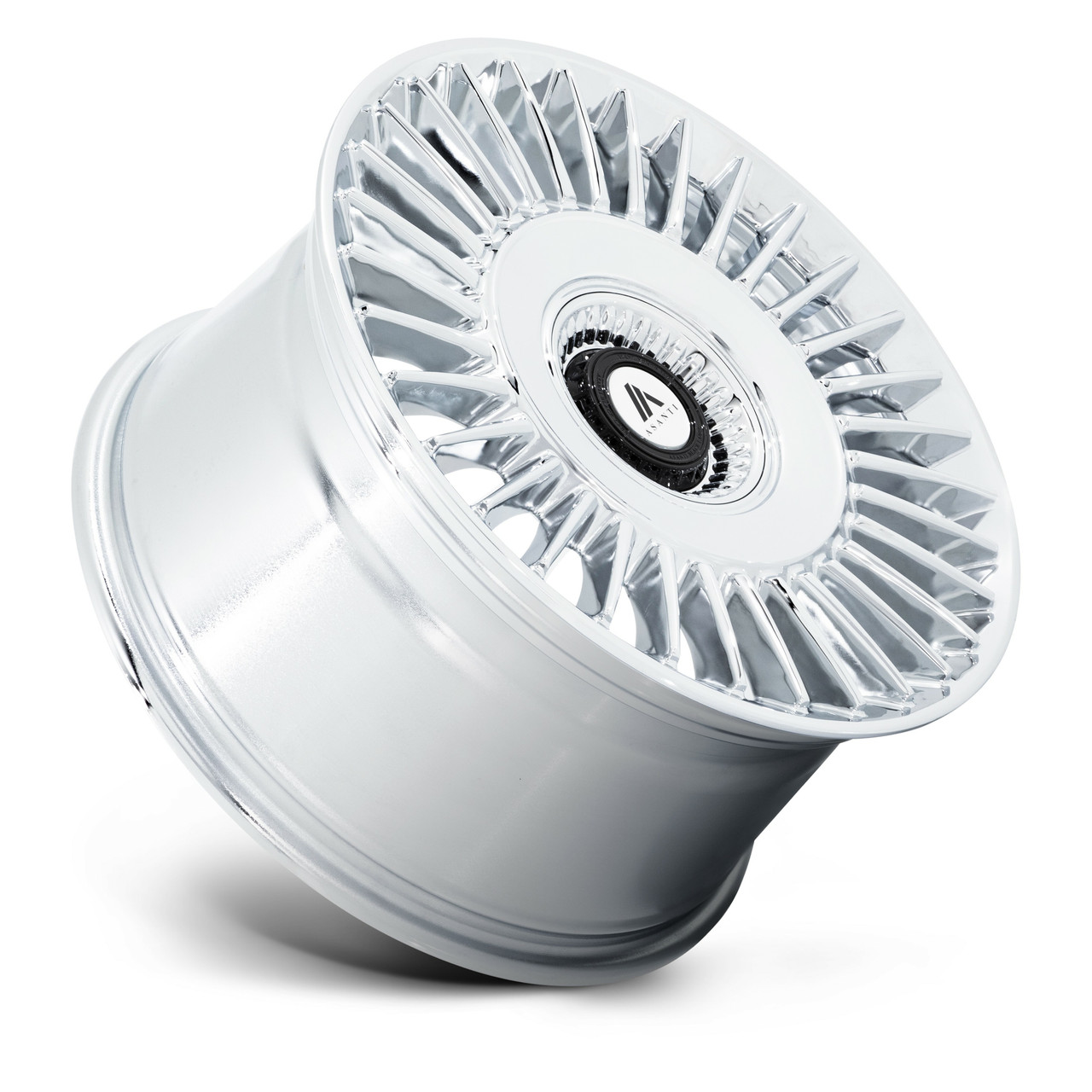 Set 4 Asanti Black ABL-40 Tiara 22x10.5 5x115 5x120 Chrome Wheels 22" 18mm Rims