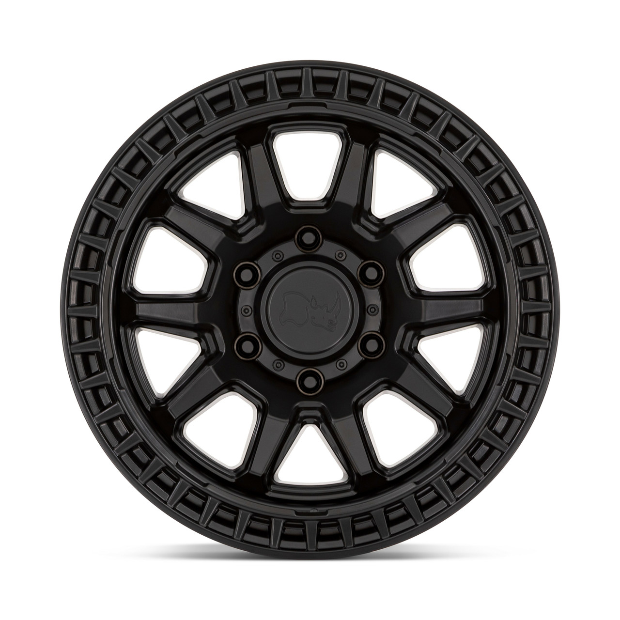 Black Rhino Calico 17x8.5 6x135 Matte Black Wheel 17" 0mm For Ford Lincoln Rim