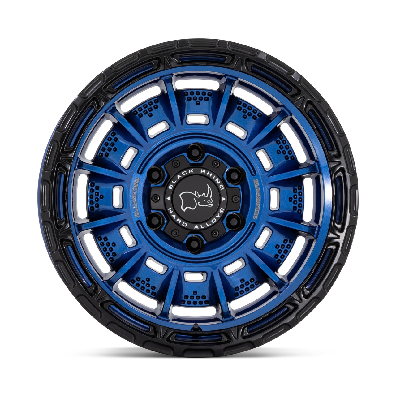 Black Rhino Legion 20x10 8x170 Cobalt Blue With Black Lip Wheel 20" -18mm Rim