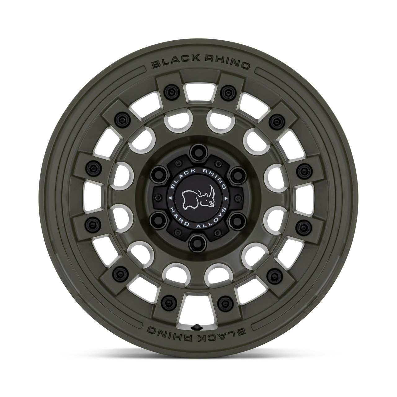 Set 4 Black Rhino Fuji 17x8 5x4.5 Olive Drab Green Wheels 17" 38mm Rims