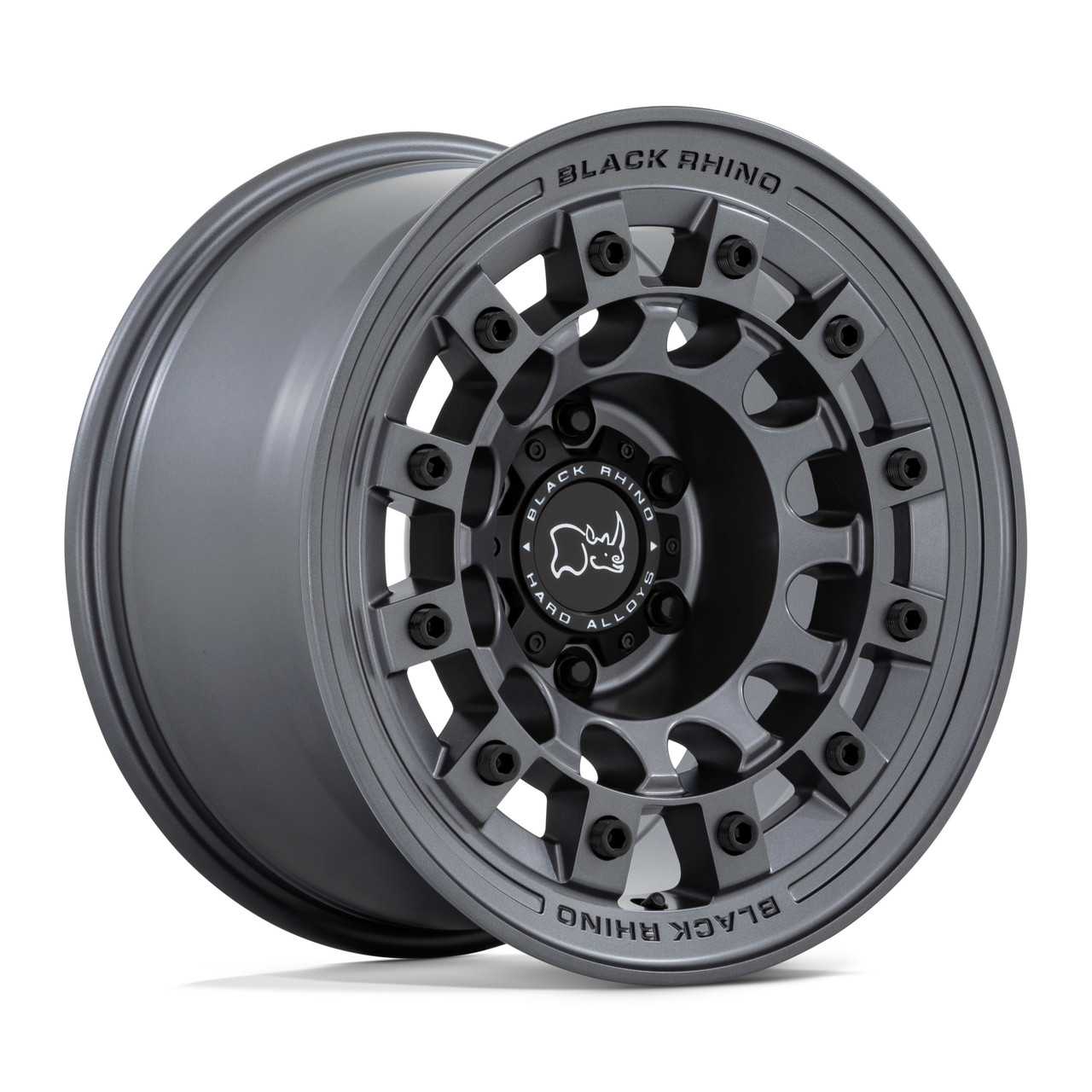 Black Rhino Fuji 17x8 6x5.5 Matte Gunmetal Wheel 17" 20mm For Nissan Truck Rim