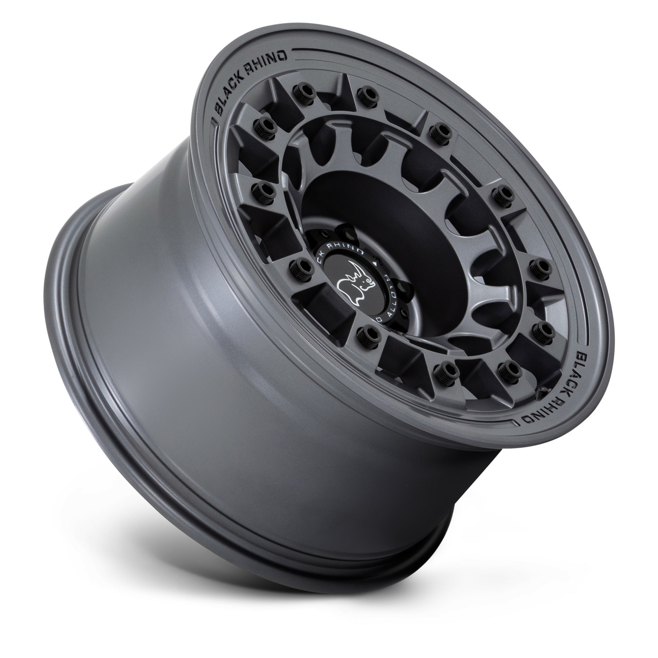 Black Rhino Fuji 17x8 6x5.5 Matte Gunmetal Wheel 17" 20mm For Nissan Truck Rim
