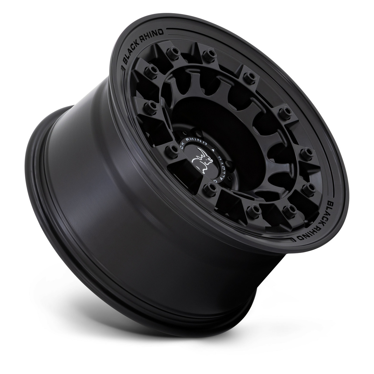 Set 4 Black Rhino Fuji 17x8 5x4.5 Matte Black Wheels 17" 38mm Rims