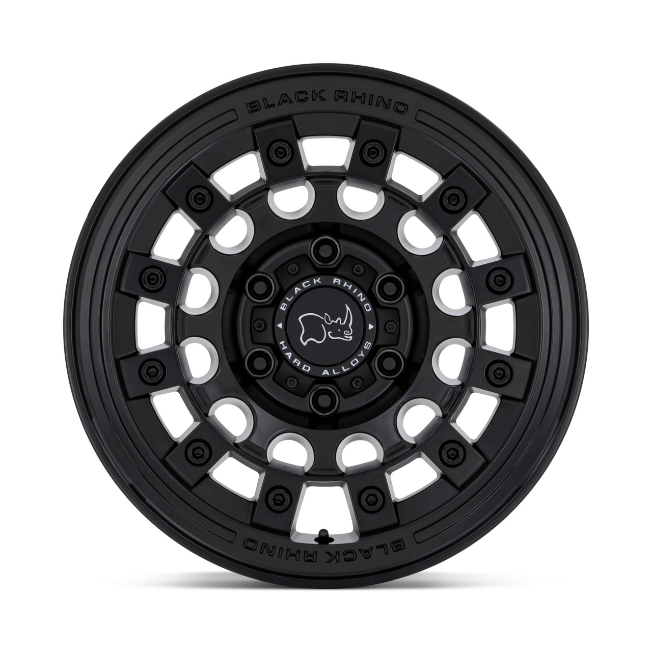Set 4 Black Rhino Fuji 17x8 5x4.5 Matte Black Wheels 17" 38mm Rims