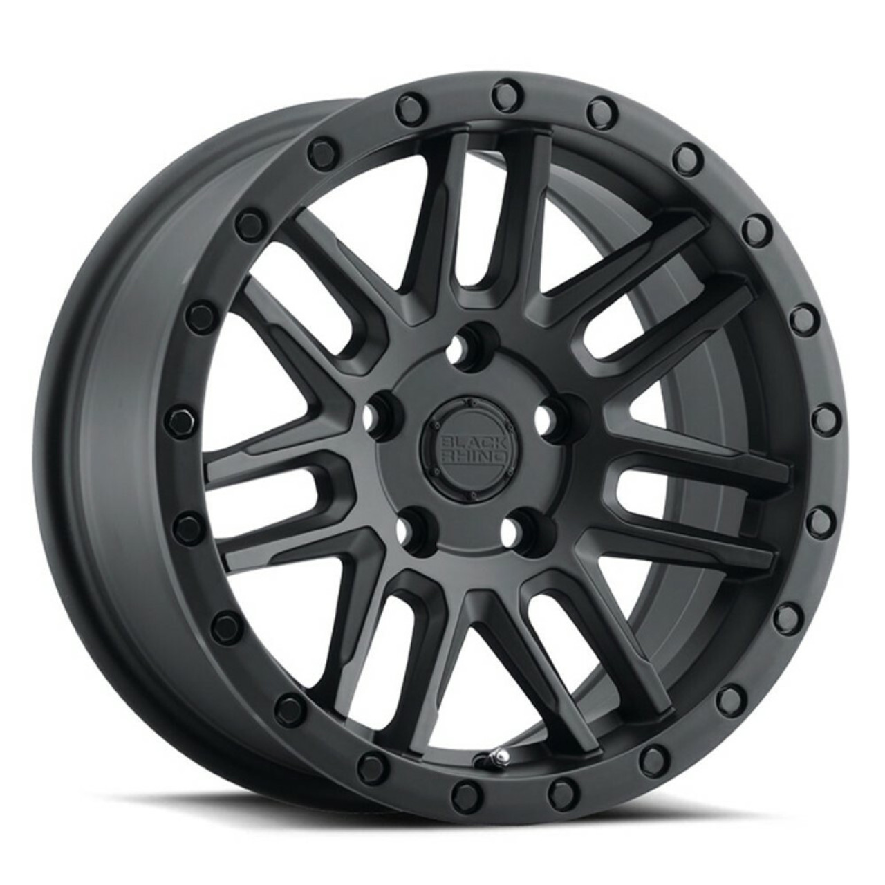 Set 4 Black Rhino Arches 18x8 5x4.25 Matte Black Wheels 18" 30mm Rims