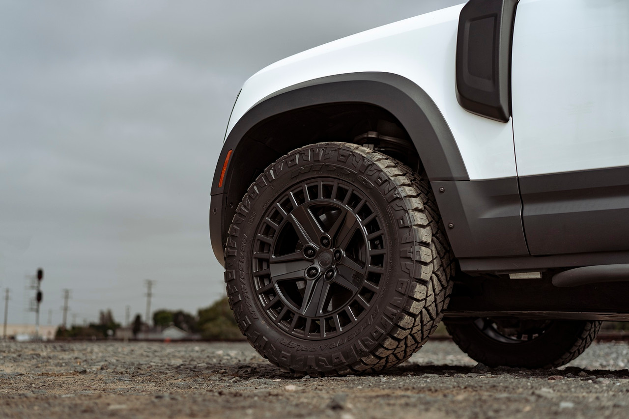 Set 4 Black Rhino Alston 20x8.5 5x5 Matte Black Wheels 20" 25mm Rims