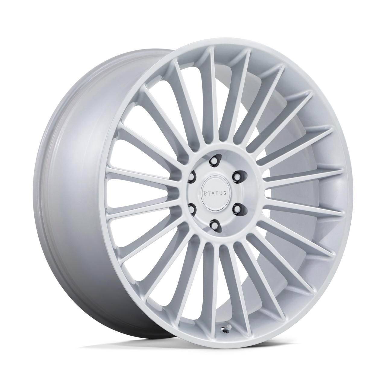 Status Venti 24x10 5x120 Gloss Silver Wheel 24" 35mm Rim