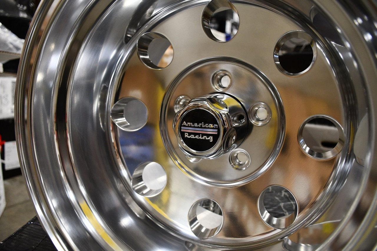 Set 4 17" American Racing AR172 Baja 17x9 5x5.5 Polished Wheels -12mm Truck Rims