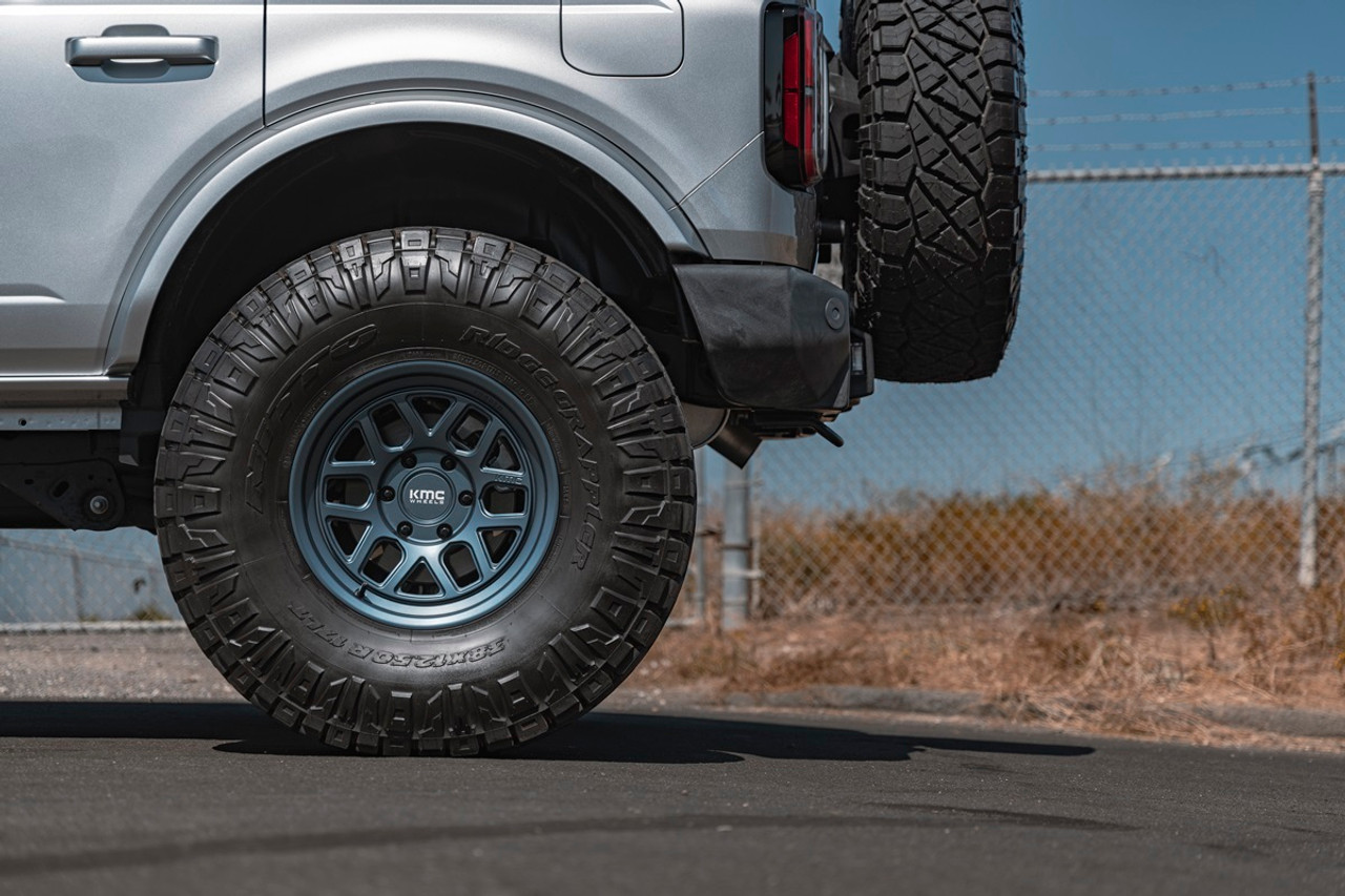 KMC KM446 Mesa Forged Monoblock 17x8.5 6x135 Metallic Blue Wheel 17" 0mm Rim