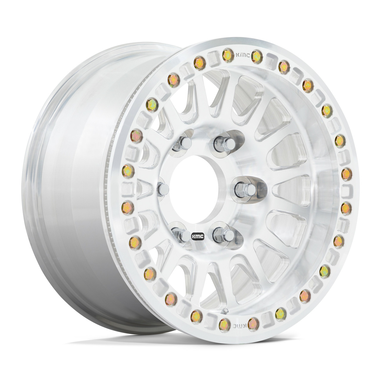 KMC KM445 Impact Forged Beadlock 17x9 6x6.5 Raw Machined Wheel 17" -12mm Rim