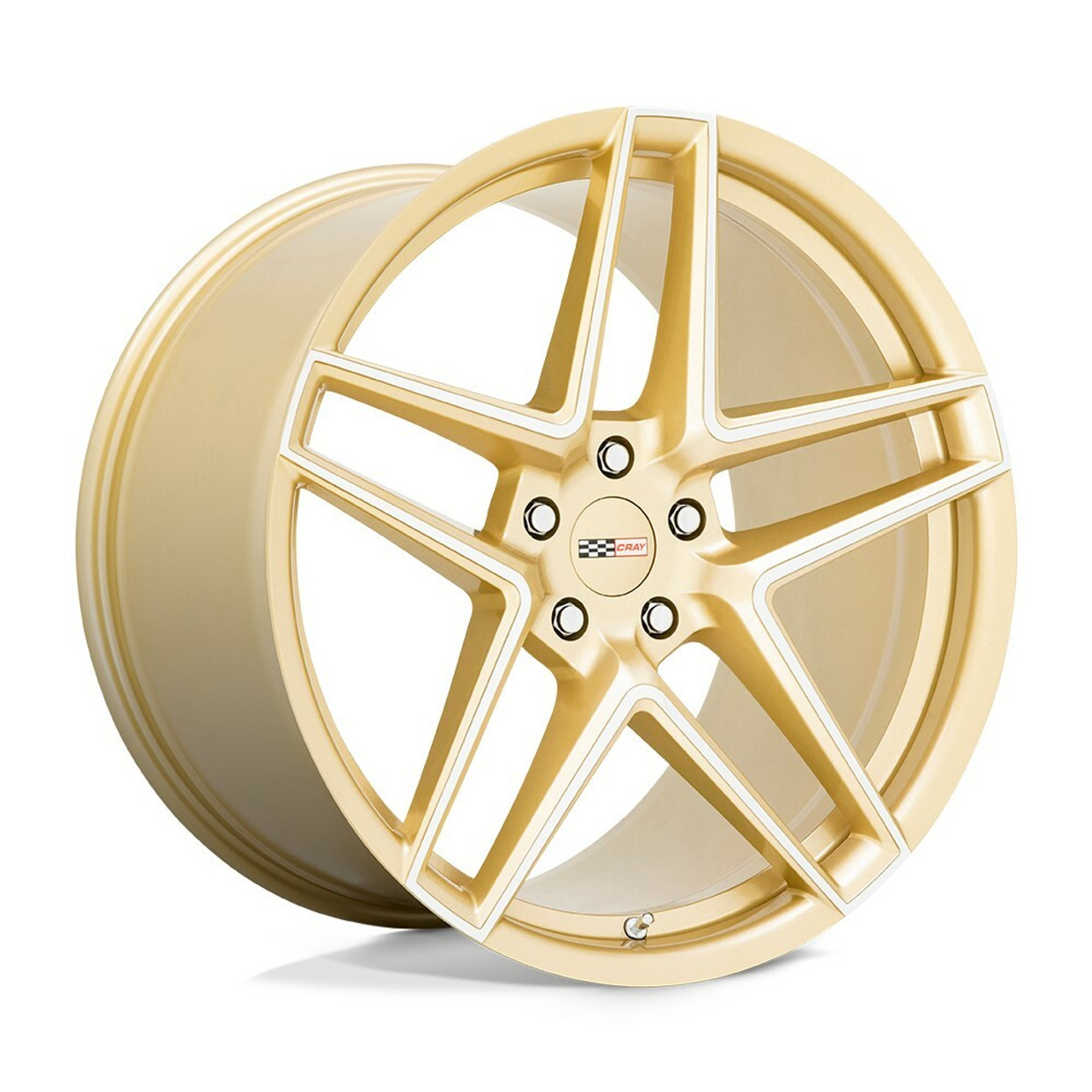 Set 4 Cray Panthera 21x12 5x120 Gloss Gold With Mirror Face Wheels 21" 52mm Rims