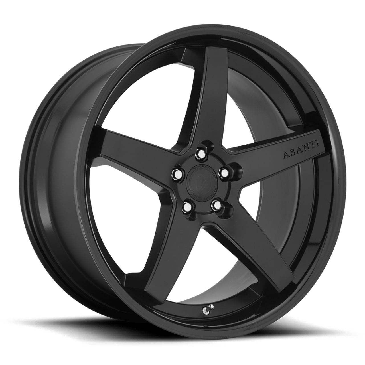 Set 4 Asanti Black ABL31 Regal 22x9 5x112 Satin Black Black Wheels 22" 25mm