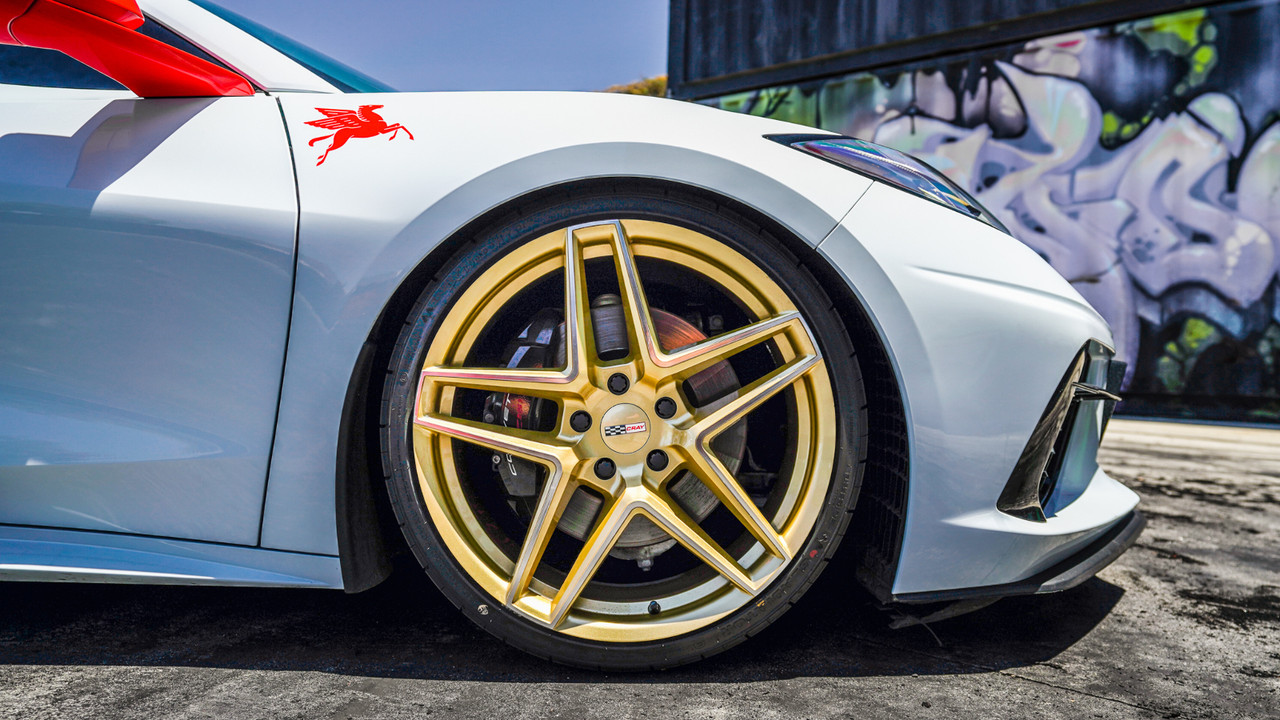 Cray Panthera 20x9 5x120 Gloss Gold Mirror Face Wheel 20" 38mm For Corvette Rim