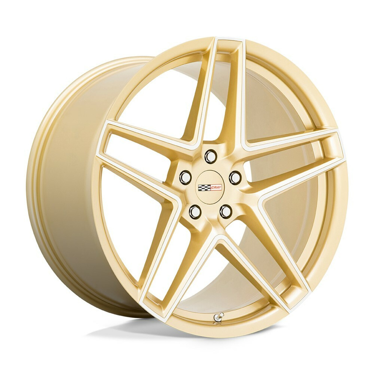 Cray Panthera 20x11.5 5x120 Gloss Gold Mirror Face Wheel 20" 52mm For Corvette