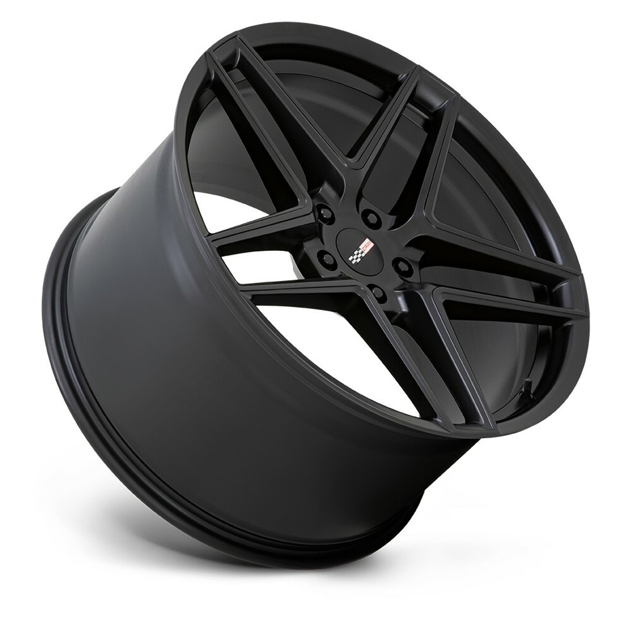 Cray Panthera 20x10.5 5x4.75 Semi Gloss Black Wheel 20" 68mm For Corvette Rim