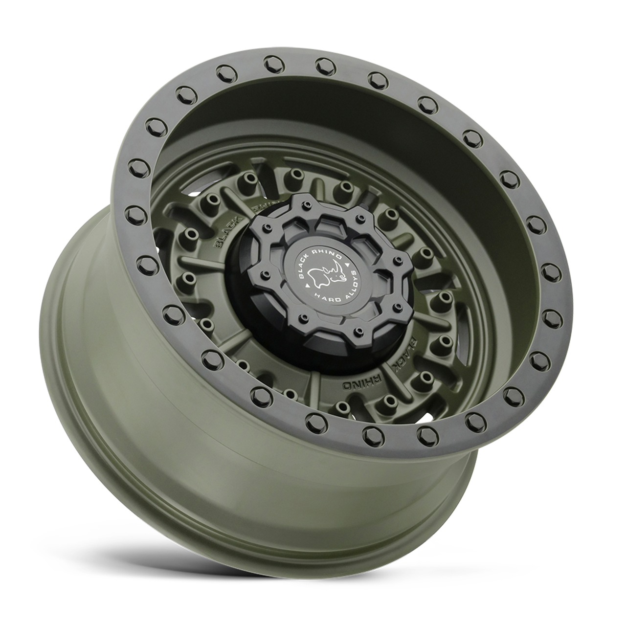 Black Rhino Abrams 17x8.5 6x5.5 Olive Drab Green Wheel 17" -18mm For Ford Toyota