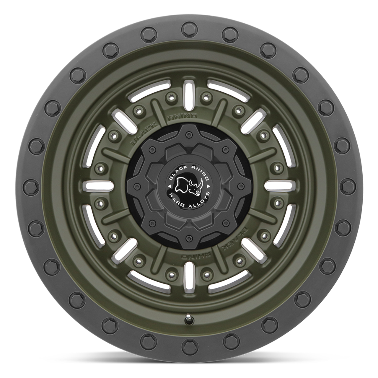 Black Rhino Abrams 17x8.5 6x5.5 Olive Drab Green Wheel 17" -18mm For Ford Toyota