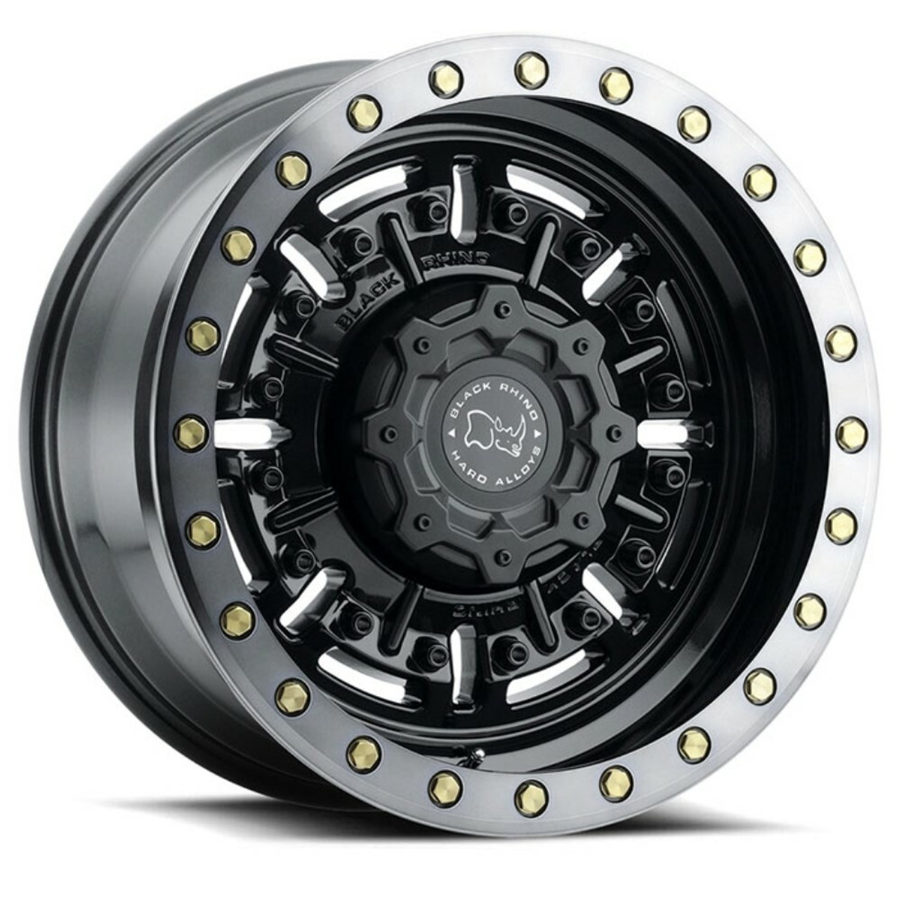 Black Rhino Abrams 18x9.5 6x5.5 Gun Black Machined Dark Tint Wheel 18" -18mm