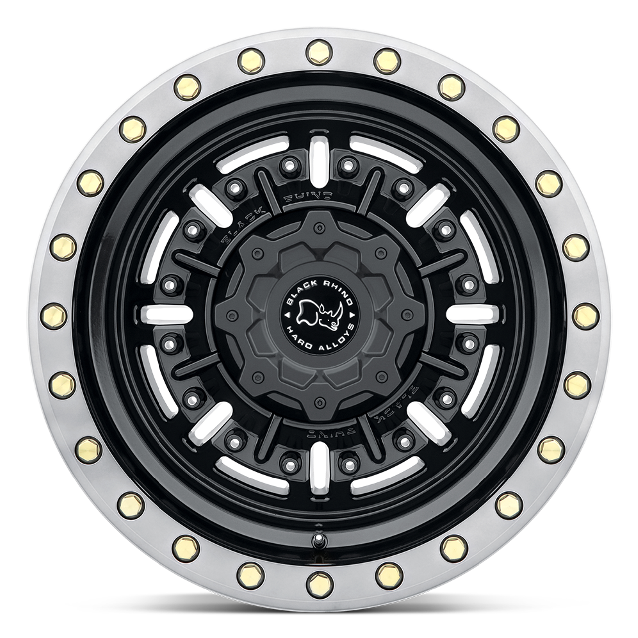 Black Rhino Abrams 18x9.5 6x5.5 Gun Black Machined Dark Tint Wheel 18" -18mm