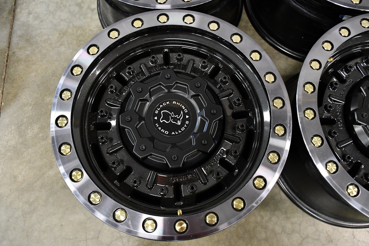 Black Rhino Abrams 18x9.5 6x5.5 Gun Black Machined Dark Tint Wheel 18" -18mm