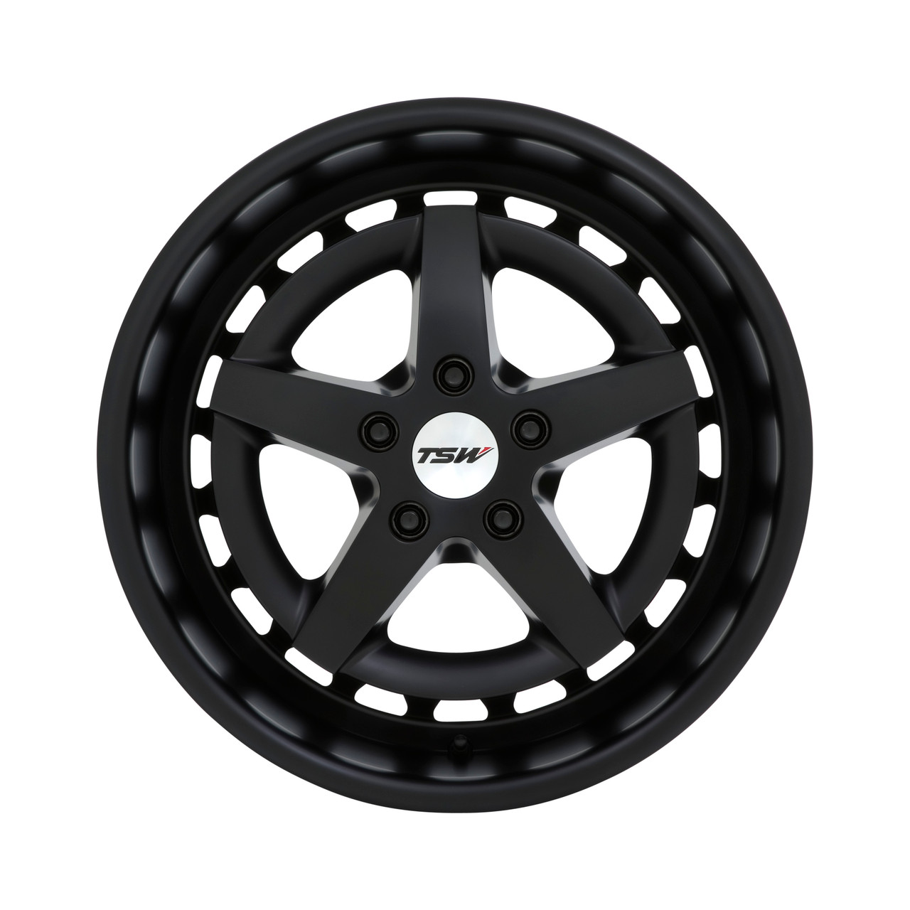 Set 4 TSW Degner 18x10 5x112 Semi Gloss Black Wheels 18" 25mm Rims