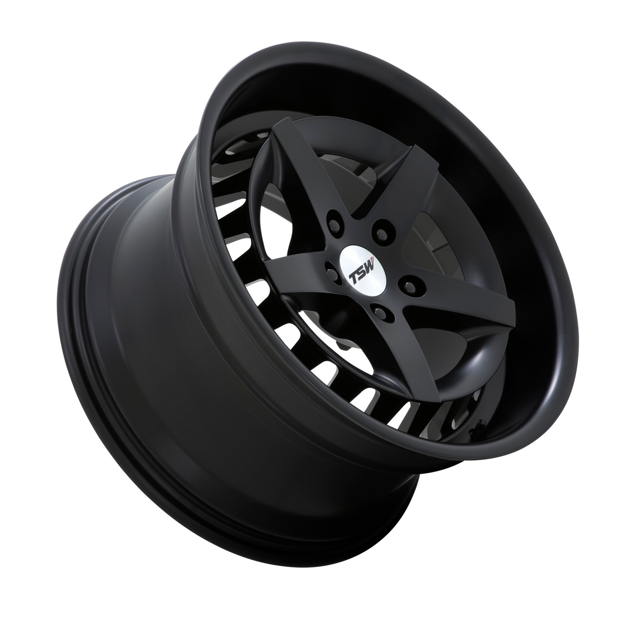 Set 4 TSW Degner 18x10 5x112 Semi Gloss Black Wheels 18" 25mm Rims