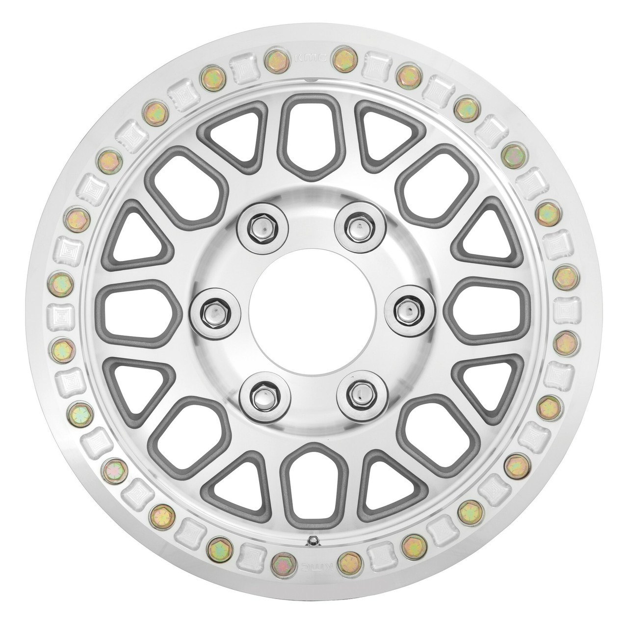KMC KM234 Grenade Desert Beadlock 20x9 6x5.5 Machined Wheel 20" -12mm Rim