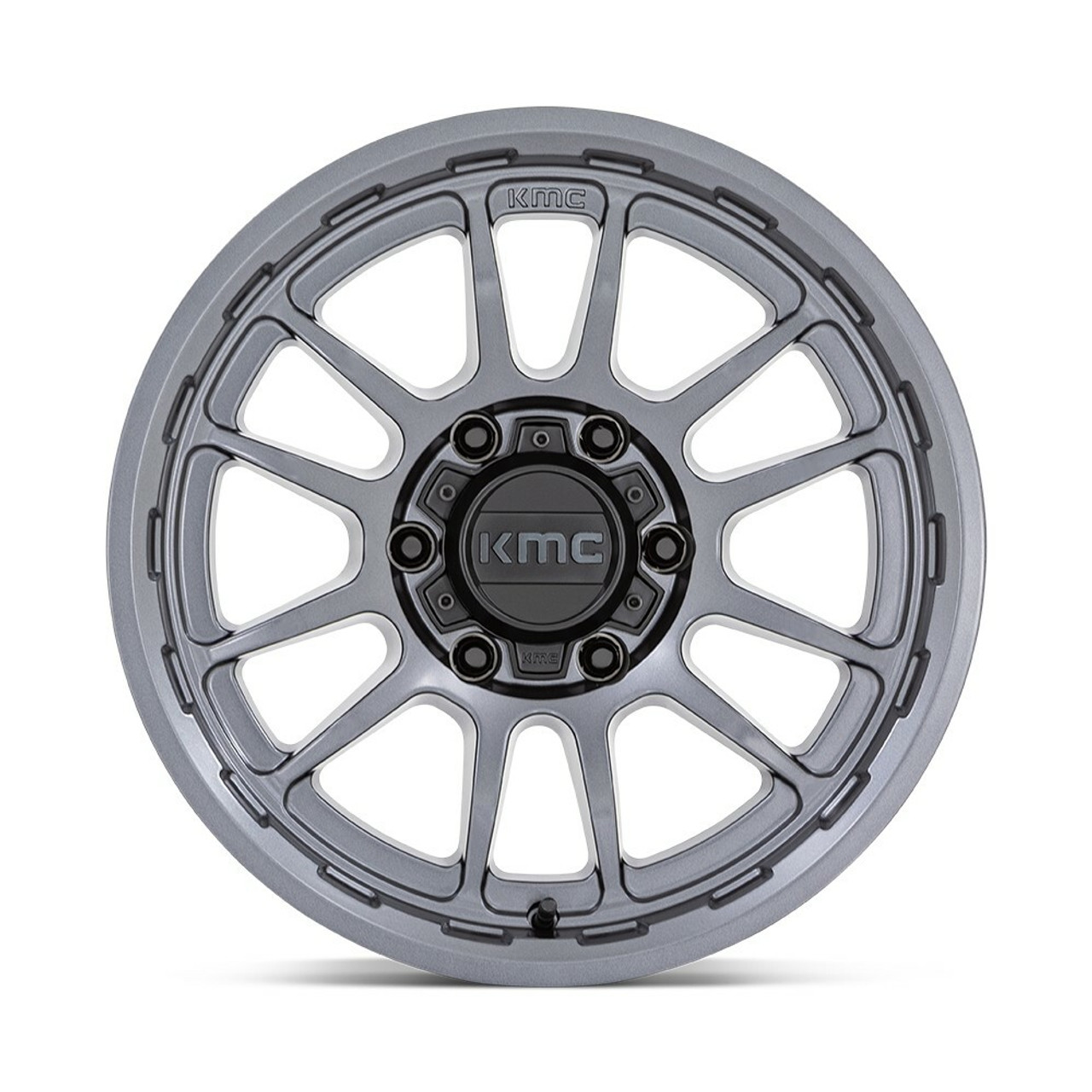 KMC KM727 Wrath 17x8.5 6x5.5 Matte Anthracite Wheel 17" -10mm Rim